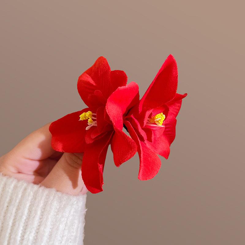 Bohemia Flowers Hair Side Clips Bridal Flowers Hairpin For Women Girls  Sweet Hair Clips Beach Holiday Hair Accessories