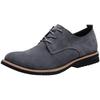 SOARHOPE Genuine Leather Suede Casual Suede Canvas Boat Business Office Commuting Gray Men's Shoes, Shoes, Lace-Up Shoes, Shoes, Casual, Casual,