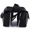 Bike Cycling Frame   Saddle Front Tube Bag Double Side Pouch Black