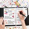 785Pcs Vintage Planner Decals Set Semi-Matte Paper Seals Reusable Irregular Shapes With 12 Month For Journaling English Language