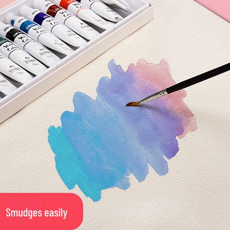 16K Watercolor Paper: 180g Ink-Friendly, Easy-Bleed Surface for Beginner Art & Painting, 8K Drawing Sheets.