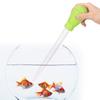 Mini Manual Water Changer Small Fish Tank Suction Pipe Pump Clean Device (Green)