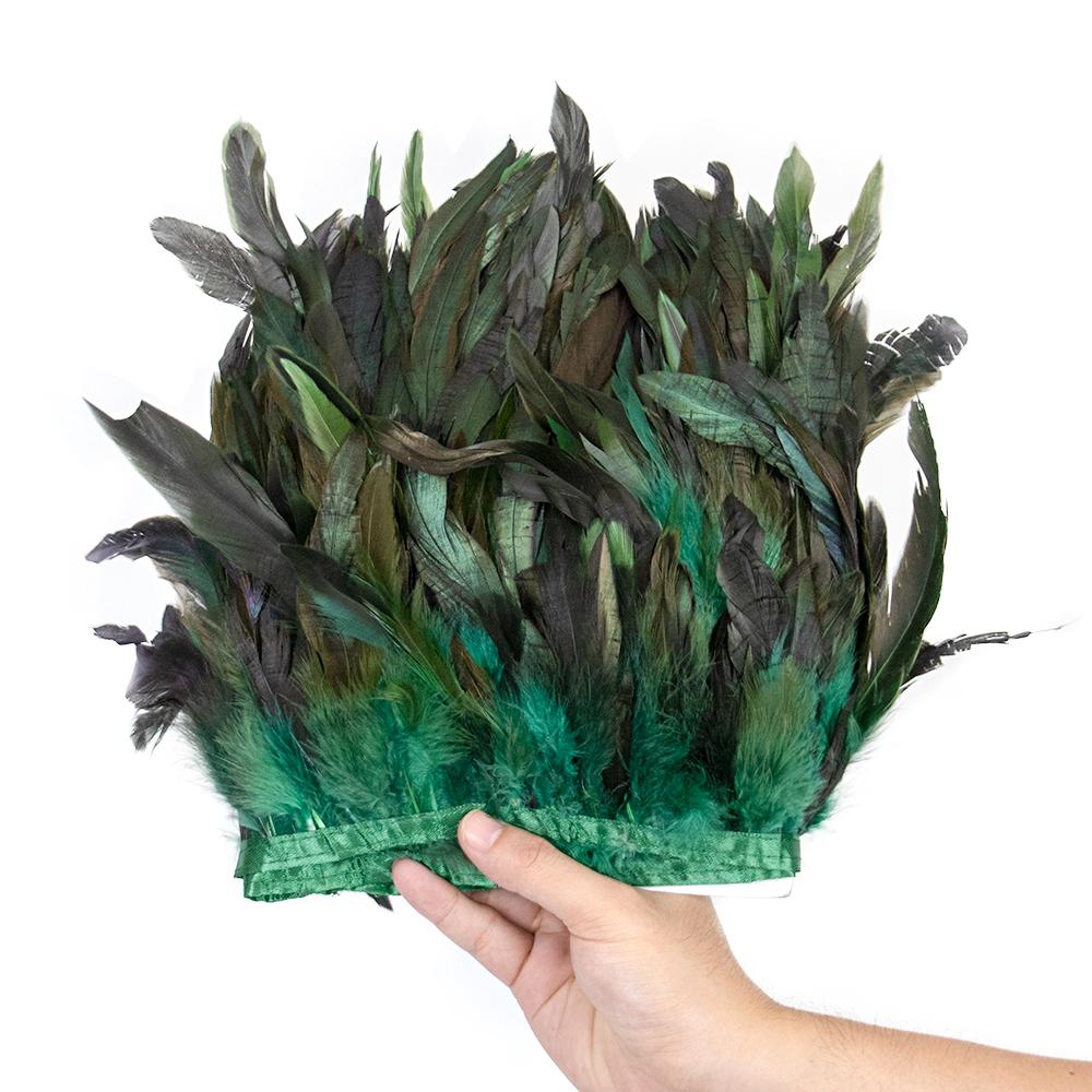 1M 2M 5M 10Meter Natural Rooster Feathers trim fringe 15-20cm Ribbon plumes For Craft ribbon fringe for skirt Party clothing