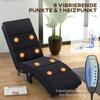 Massage Chair, Relaxation Chair, Recliner with 8 Vibration Points, 5 Modes, 56 x 168 x 84 cm, Black