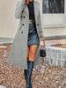 Fashion Autumn Winter Double Button Warm Wool Coat Overcoat
