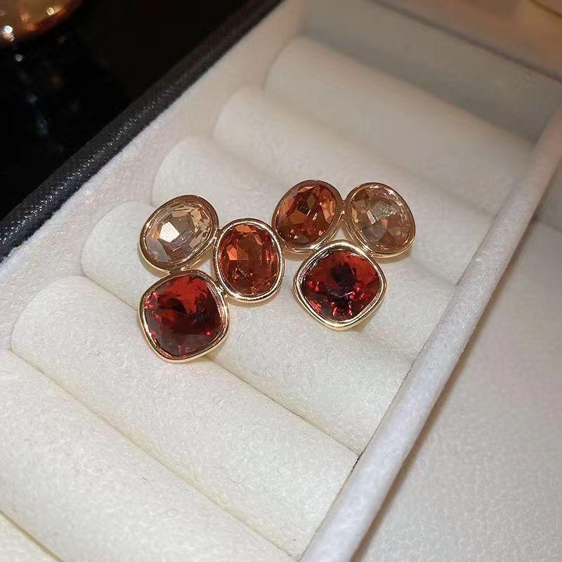 Brown Earrings for Women Fashion Personalized Daily Accessories Prom Jewelry Anniversary Gifts