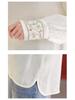New Autumn Silk Velvet Chinese Style Women's Round Neck Long Sleeve Shirt