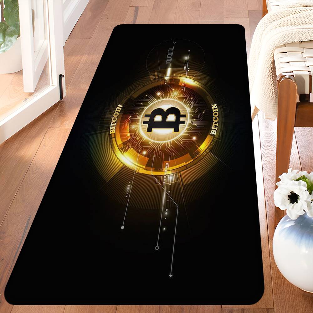 Bitcoin Entrance Door Mat Nordic Style Home Doormat Bathroom-Toilet Mats Bedroom Hotel Decor Mat