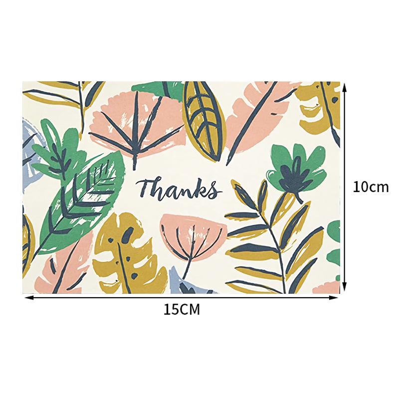 Hand-Painted Floral Thank You Cards - Blank Gift, Postcard, or Decoration