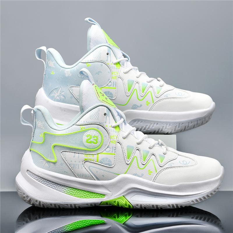 2026 New Women and Men Basketball Sneakers Shock-Absorbant Basketball Shoes Comfortable Outdoor Sneakers Mandarin Duck Shoes