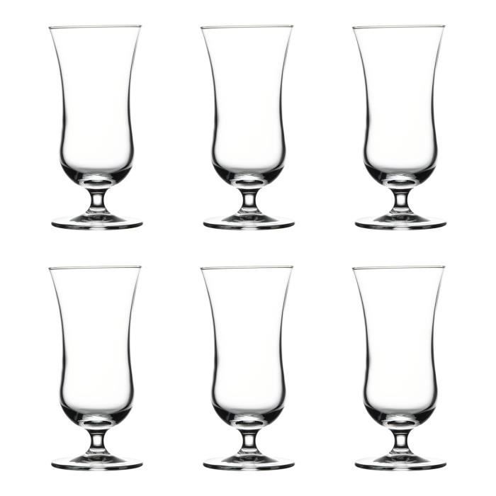 Verres à cocktail - Holiday - Set de 6 - 250 ml - Verre - Idéal pour vos boissons