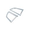 ABS Silver Covers Trim Fit For Ford Edge 2015- 2PCS Console Side Outlet Vent