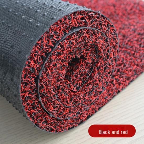 Thickened Wire Loop Car Floor Mats - Easy-Clean, Cuttable PVC Roll with Nonslip Bottom