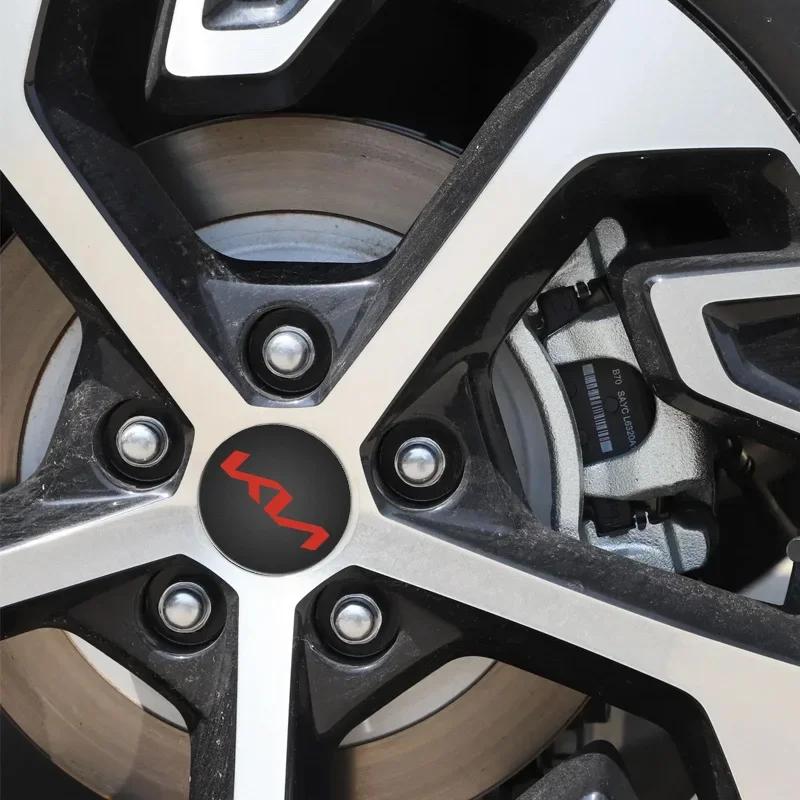 4Pcs 58mm Wheel Hub Center Caps For KIA Magentis Cerato Forte Sportage R Soul Venga Sorento K3 K5 K7 K9 KX3 Badge Cover Hub Caps