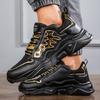TUINANLE Man's Sports Shoes Mesh Breathable Platform Sneakers Men Lace-up Thick Soled Running Shoes