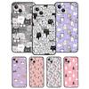 Funny Cat Collage Phone Case For iPhone 17 Pro Max 14 13 12 11 15 16 Pro Max Mini 15 16 Plus 16e Back Cover