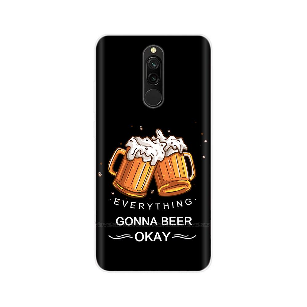 For Redmi 8 8A Pro Case TPU Silicone Shockproof Cat Phone Cover For Redmi 8 8A 7 7A redmi7 Transparent Funda Printing Soft Coque