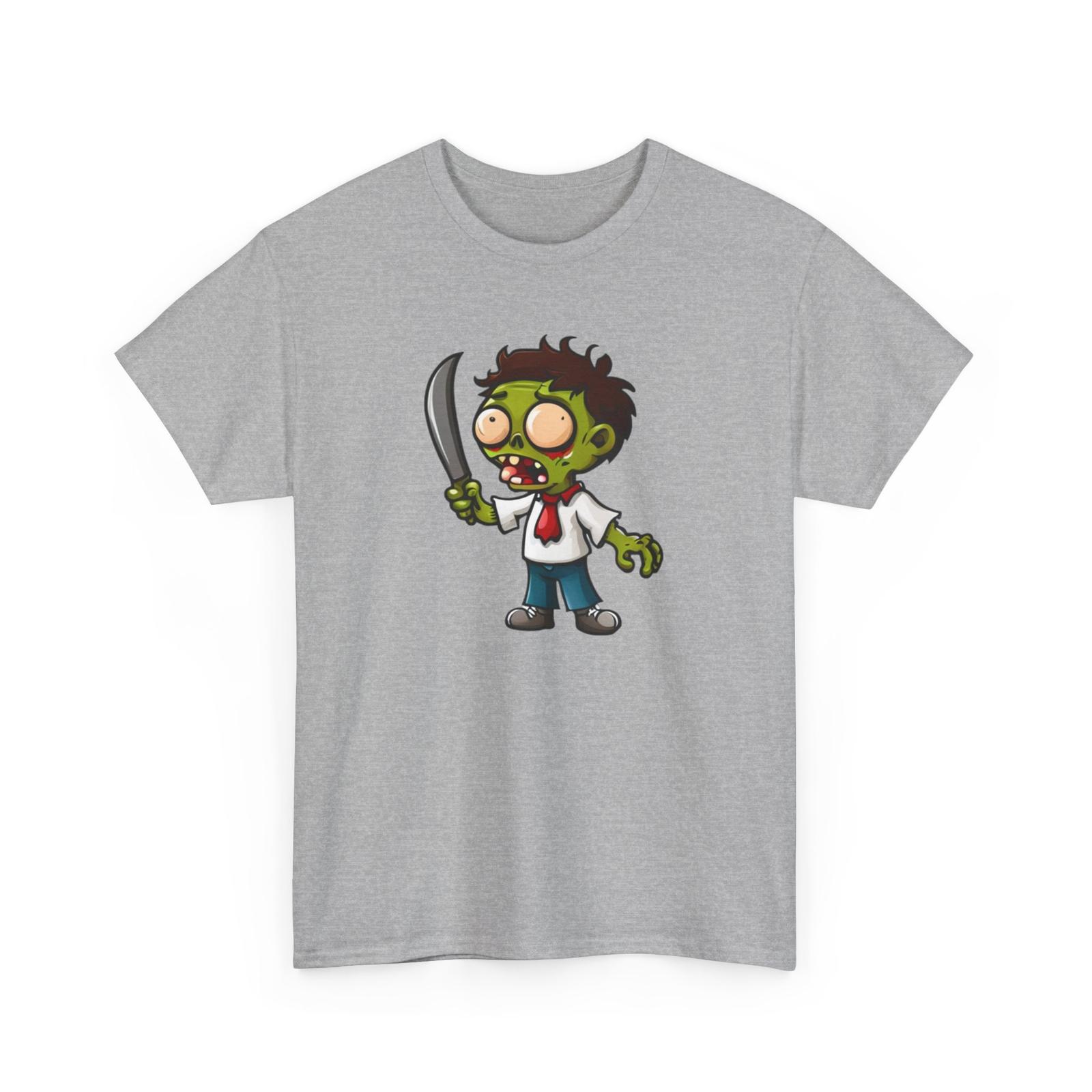 Funny Cartoon Zombie Guy Unisex Heavy Cotton Tee S разноцветный