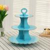 Disposable Gilded Cake Stand Gold-stamped Dessert Display Rack Creative Paper Cake Tray Cupcake