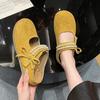 Retro Slippers New Summer Outer Wear Bow Beaded Round Head Flat Bottom Lazy One Pedal Slippers Women