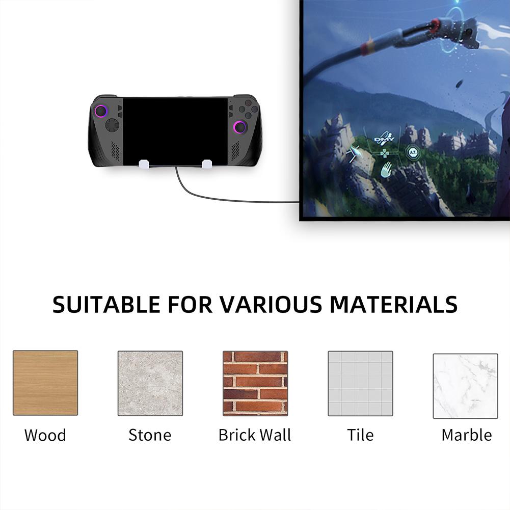 Konsolen-Dock-Halter Platzsparend TV-Dock-Zubehör Stabischer Host-Wandständer für PS5 Portal/ROG Ally X/Switch/Steam Deck