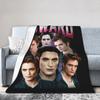 Edward Cullen Stmívání Film 80. léta 90. léta Deky Flanelový Potisk Multifunkční Super Měkká Přehozová Deka na Postel Venkovní Přikrývka