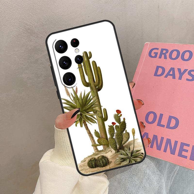 Succulents and Cactus For Samsung Galaxy S22 S23 Ultra S21 FE Note 10 20 Ultra S8 S9 S10 Plus S20 FE Phone Case