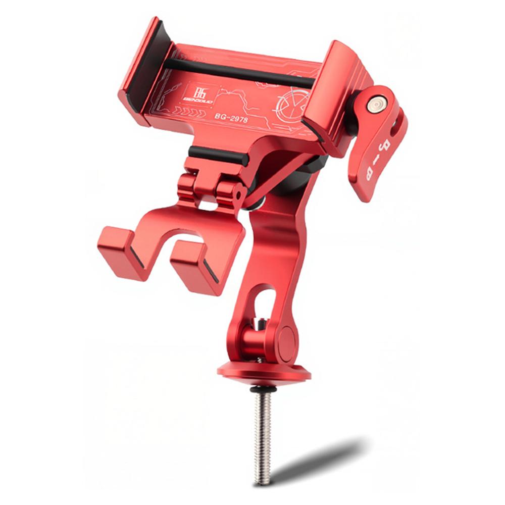 BENGGUO Bicycle Motorcycle Phone Mount 360-Degree Rotation Adjustable Handlebar Holder Aluminum Alloy Anti Shake