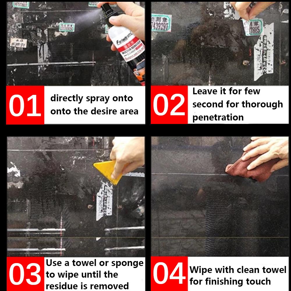 Sticky Residue Remover Car Window Film Adhesive Remover Sticker Cleaning Spray Glue Remover Cleaning Agent Cleaning Products