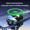 Ice Cooling Car Wireless Charger Fast Charging Station Car Charger Mount for MagSafe for iPhone 17 16 15 14 Pro Max Air Samsung