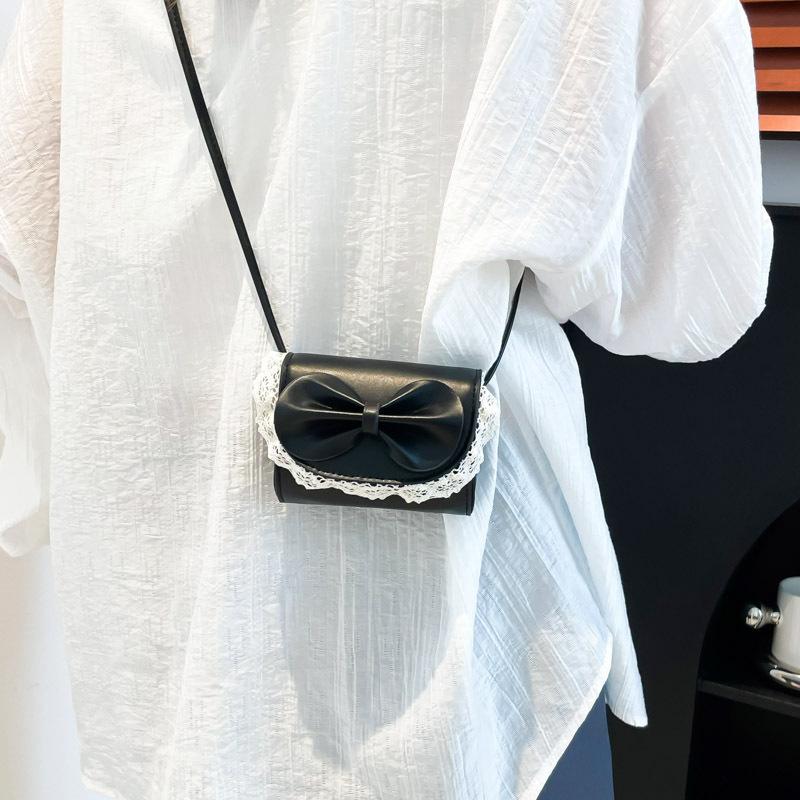Niche Mini Handbag Bag Women's New Korean Version Fresh and Sweet Lace Shoulder Messenger Bag Fashionable Versatile Small Bag