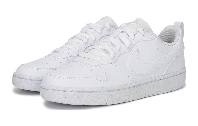 Nike Court Borough Leather Low top Kids' Skateboarding Shoes White DV5456-106