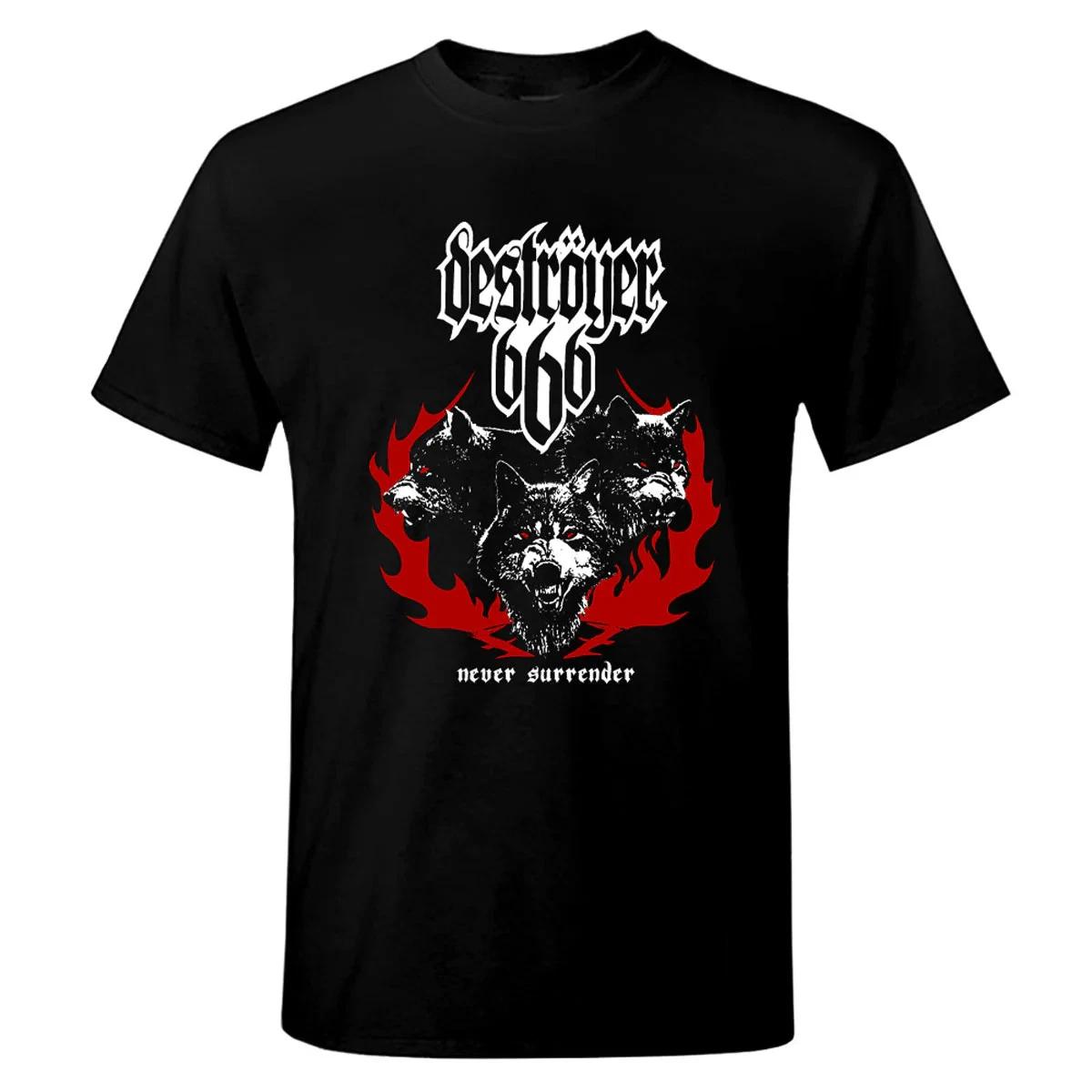 Destroyer 666 - Wolves and Flames T-Shirt S