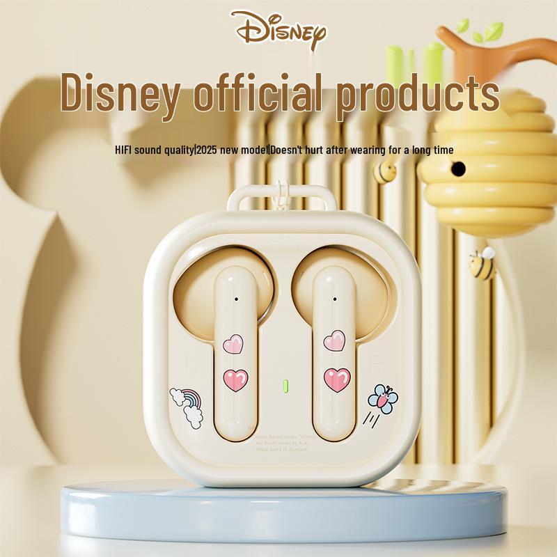 Disney H19 Wireless Bluetooth Earphones - Cute Cartoon Design, Semi-In-Ear, Long Battery Life (2025 Model)