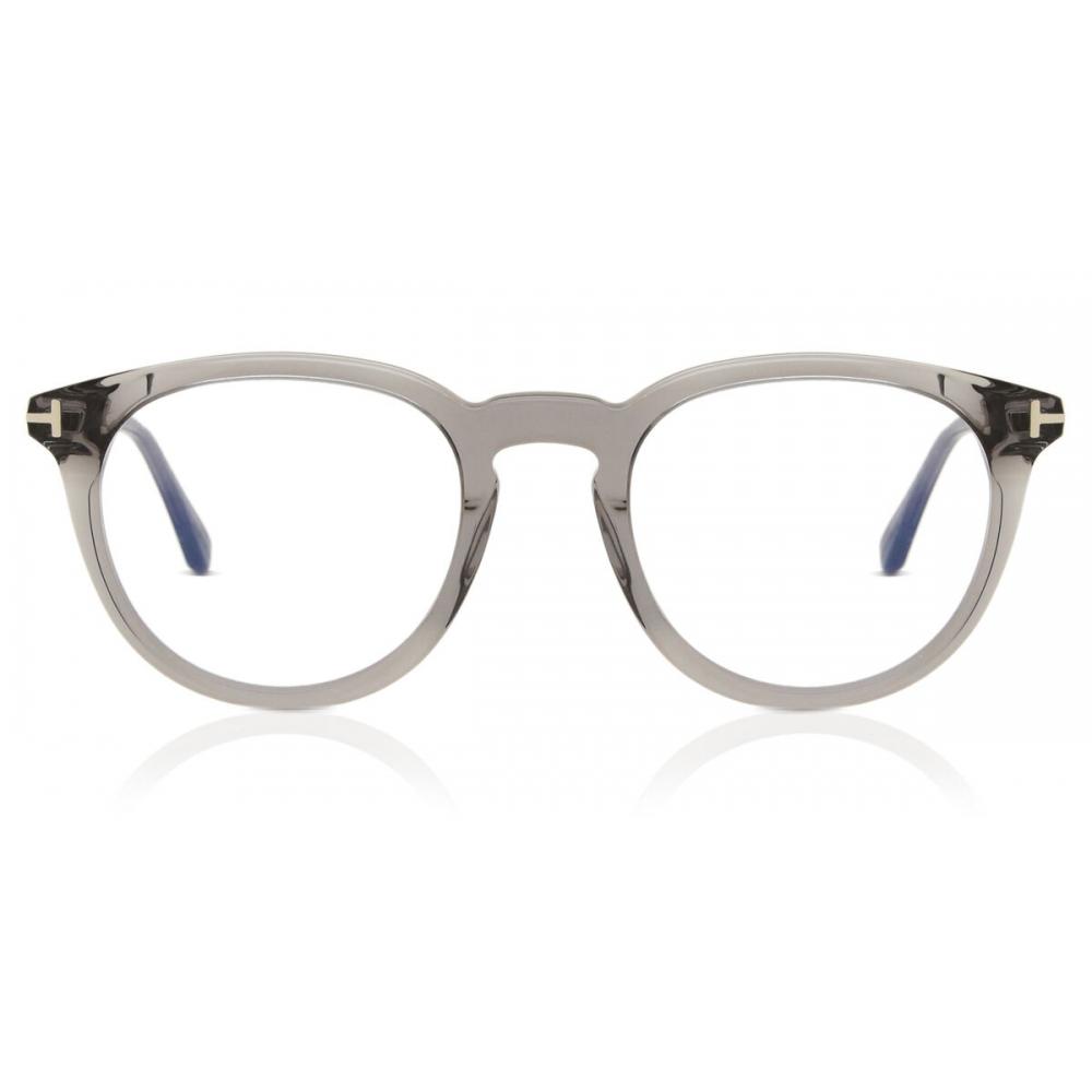 

Tom Ford Ft5905 B Blue Light Block 020 Men Eyeglasses Transparent Grey/49