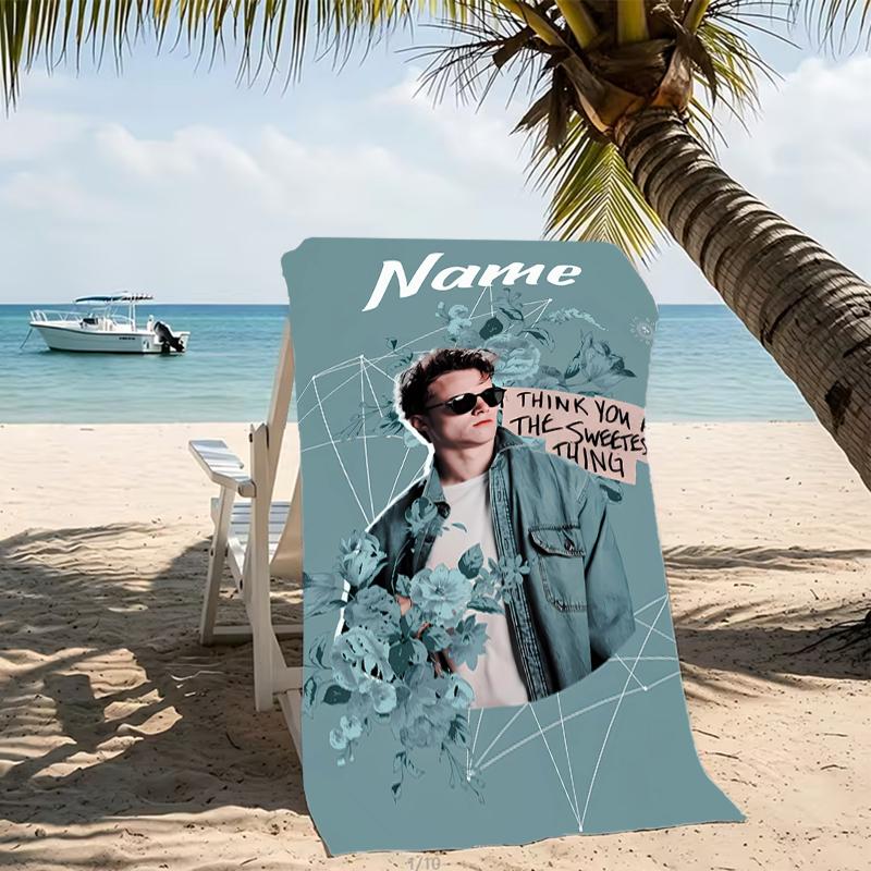 Customizable personalized beach towels Rudy Pankow themed designs.Suitable for the beach, yoga, sports;ideal as beach accessories