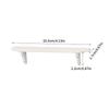 White Wood Wall Mounted Shelf For 1/12 Dollhouses Furniture Easy Assembly Decorative Storage Unit for Scene Displaying
