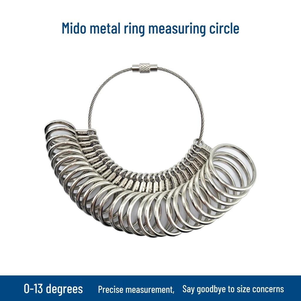 Adjustable Metal Ring Sizer and Measurement Tool
