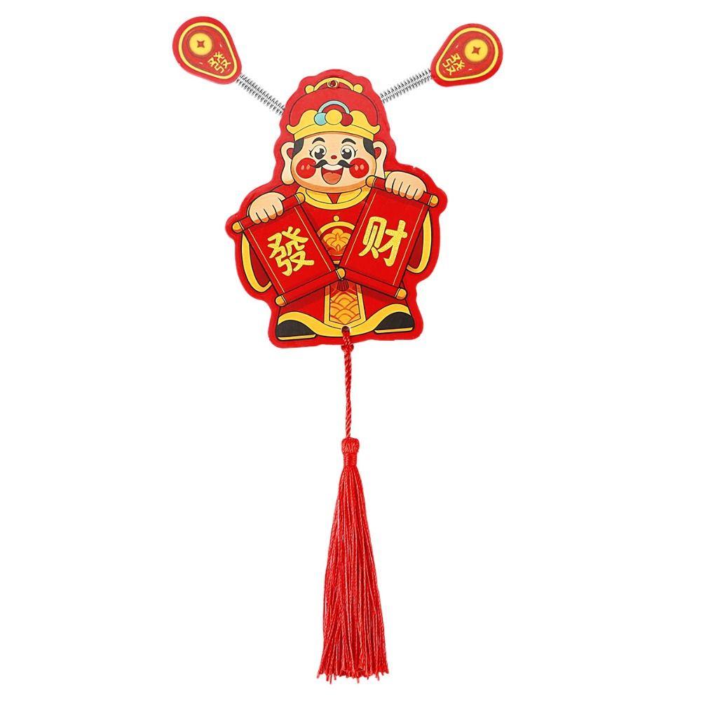 4Pcs Creative God of Wealth Fridge Magnets Chinese Style Refrigerator Decorative Magnet  Home Decor