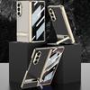 Samsung Z Fold8Ultra Mobile Phone Case Magnetic Hinge Electroplated Triumph Leather Bracket Light Luxury Protective Case