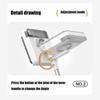 Stainless Steel and PP High-rise Window Cleaner Stretchable Household Glass Wiper  Wall Facing