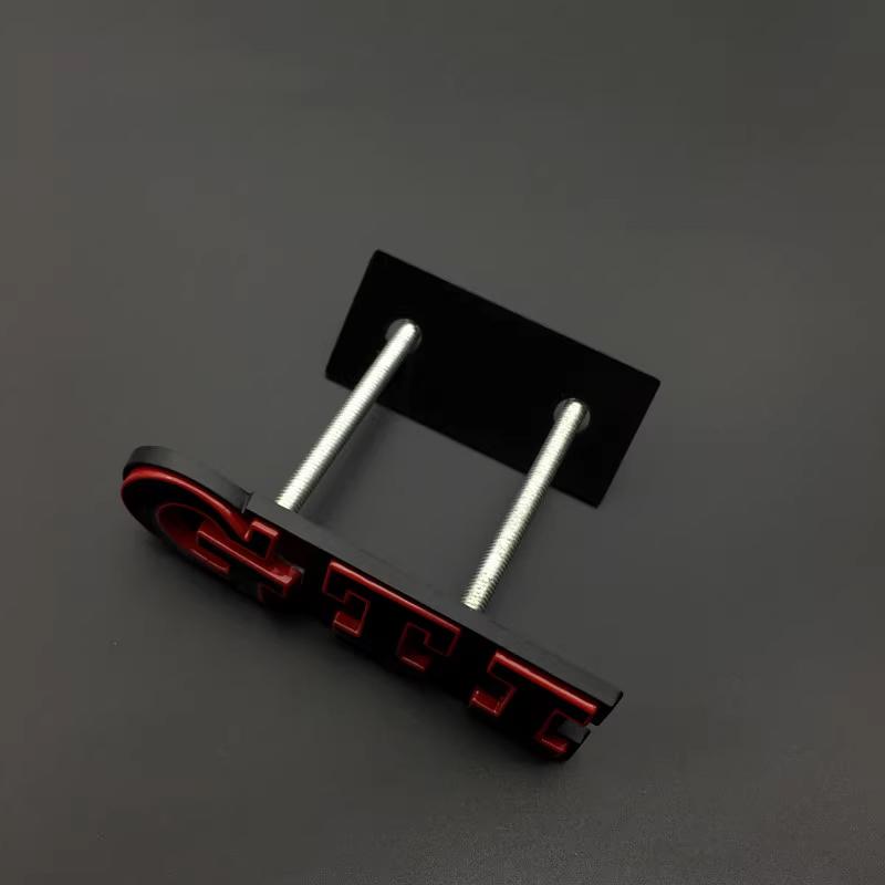 1Pc 3D Metal GTI Grill Emblem Car Front Hood Stickers For Sagitar Magotan Polo Santana Lavida Gran Lavida Lamando Golf