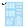 Gentle-On Skin Tattoo White Lace Sticker for Women, Temporary Face Body Fake Decal Arm, Waterproof Wedding Party Festival
