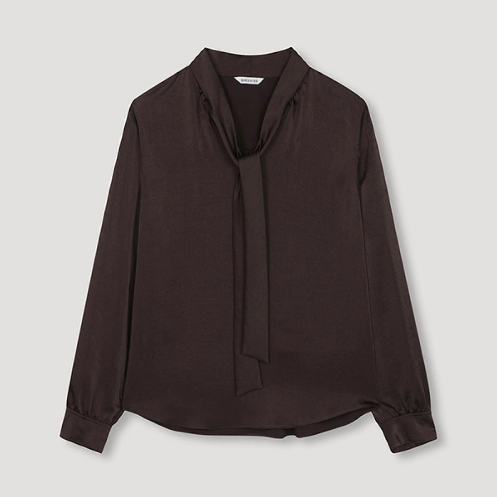 

Shs Miss Bow Neck Satin Blouse Swwbln31010 Pu purple/55