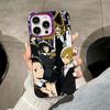 Anime Durarara Phone Case for iPhone 17 16 15 14 13 12 11 X XR XS Air Pro Max Plus Purple Colorful Silver Cover