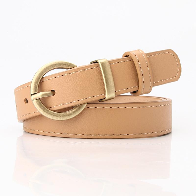 Ladies Stylish Pu Waist Belt With Metal Pin Closure For School And Leisure Styles