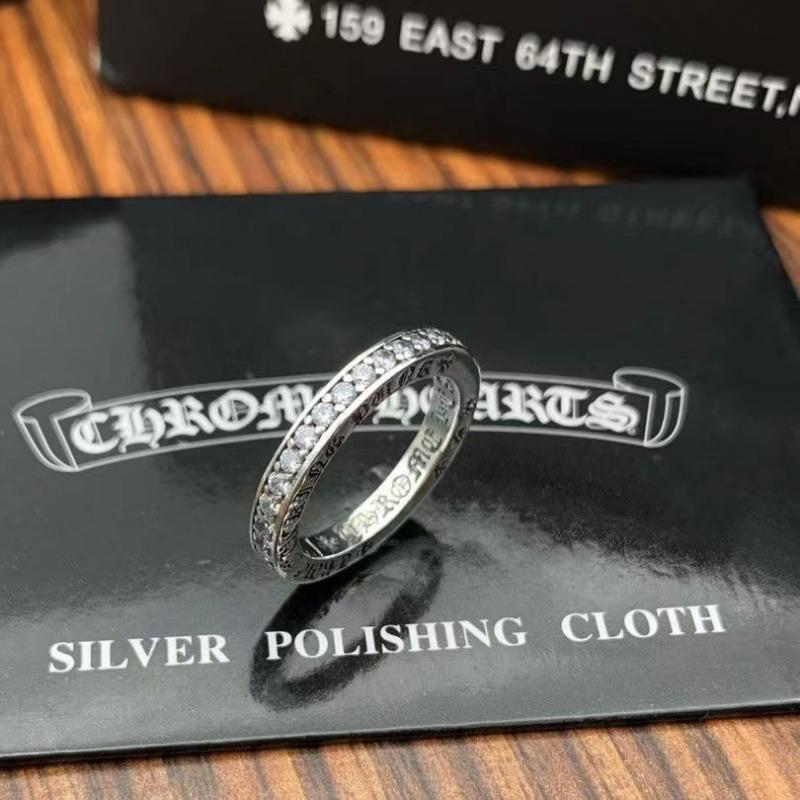 Кольцо Crowe Jewelry Винтажное с бриллиантом, буква CH, крест, цветок no. 6