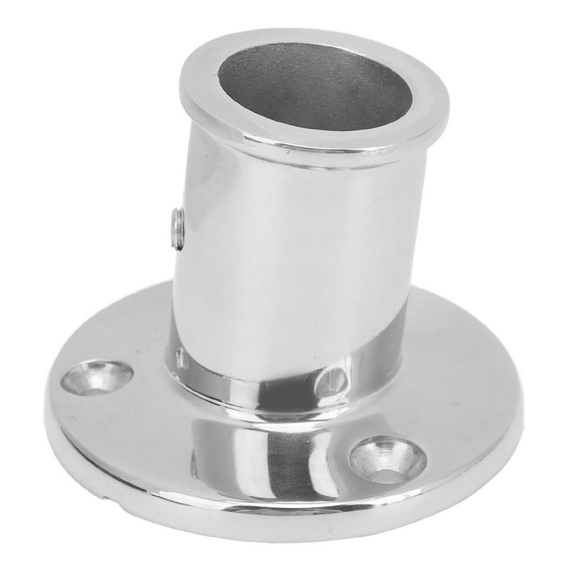 Boat Handle Railing Fitting Easy Tall Rust Resistant 316 Stainless Steel Boat Hand Rail Base for Boats Yachts Fishing Boats