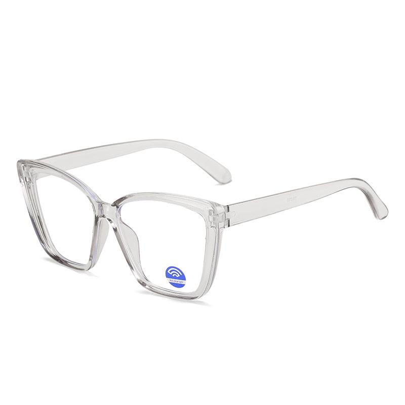 

Прозрачная оправа для компьютерных очков для женщин и мужчин, анти-синий свет, очки «кошачий глаз», блокирующие очки, оптические очки для очков серый