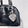 Fashionable Butterfly Heart Keychain Large Size Butterfly Heart Key Holder Unique Accessory Ideal For Bags And Keys
